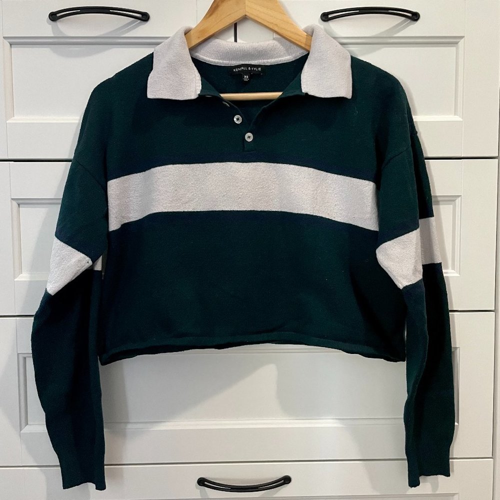 Kendall & Kylie Cropped Long Sleeve Shirt